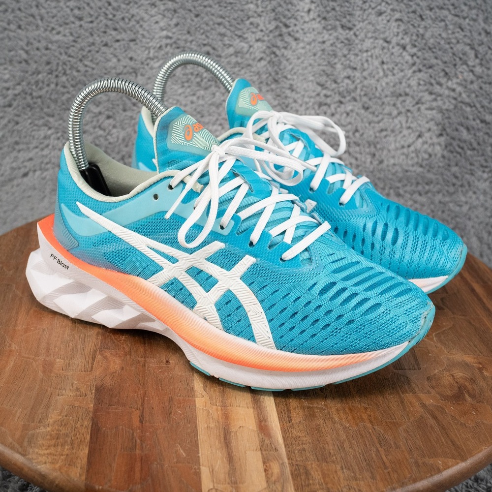 Asics Novablast Running Shoes Women 5.5 Blue Good 1012A584 Aquarium Sneakers